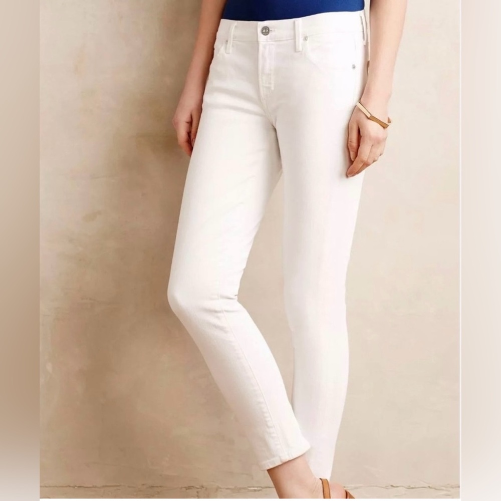 CITIZENS of HUMANITY AVEDON SKINNY OPTIC WHITE ANKLE JEANS - Picture 2 of 5